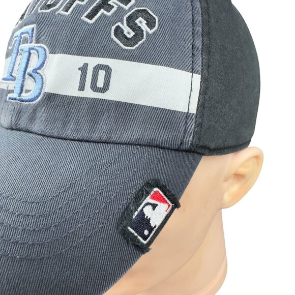 '47 Brand Tampa Bay Rays 2010 MLB Baseball Hat Playoffs Authentic Post Season - Picture 9 of 15